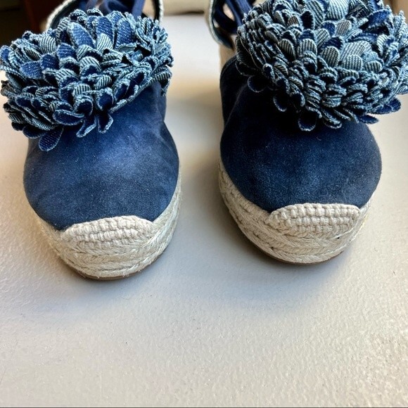 Kate Spade New York Espadrille Wedge Heeled Sandals Ankle Strap Women’s 8 New - Picture 8 of 14